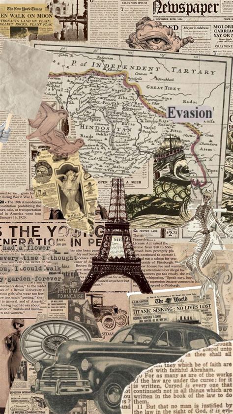 Vintage Vintageaesthetic Blackandwhite Pretty Newspaper Paris