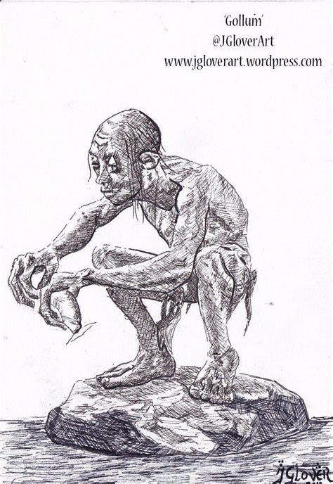 Excited To Share This Item From My Etsy Shop Gollum Original Ink