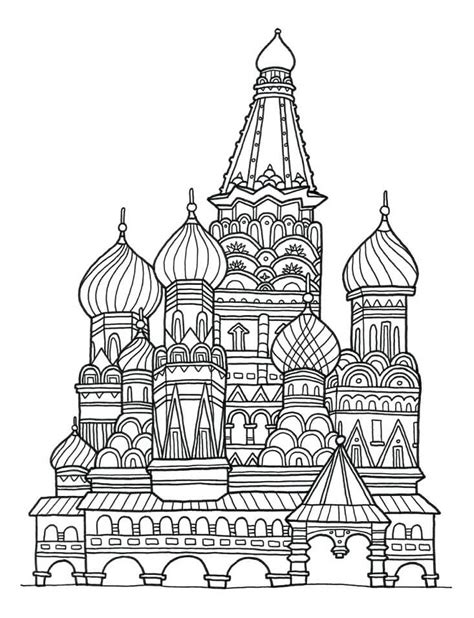 Dibujo De Rusia Para Colorear Dibujos Para Colorear