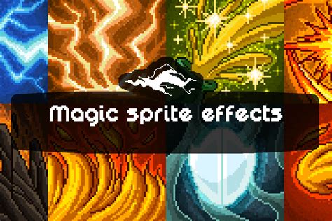 10 Magic Sprite Effects Pixel Art By Free Game Assets GUI Sprite