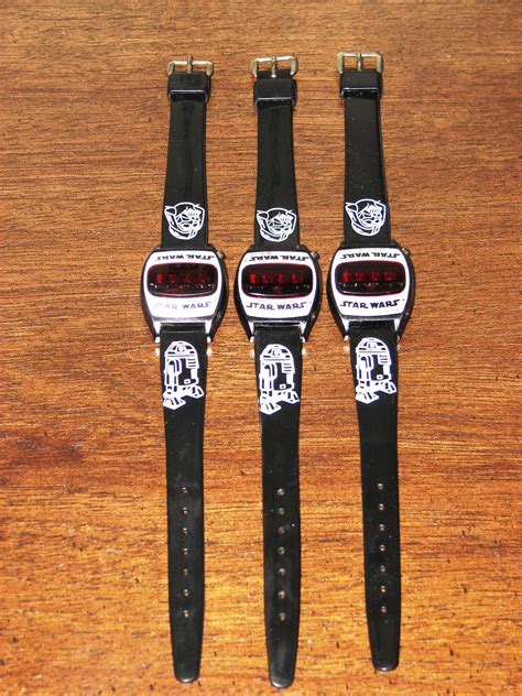 Vintage Star Wars Led Watches By Texas Instruments Dated 1977 Led