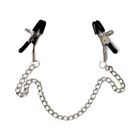 Steel Bdsm Breast Nipple Clamps With Adjustable Chain Buy Sex Games