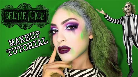I have a halloween makeup contest going on right now! BEETLEJUICE HALLOWEEN MAKEUP TUTORIAL - YouTube
