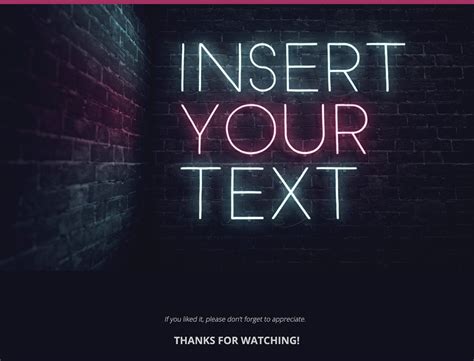 Neon Sign | FREE After Effects Template on Behance | Proyek untuk