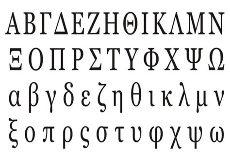 Alfabet Yunani Penjelasan Dan Contoh Simbol Abjad Yunani Alfabet My