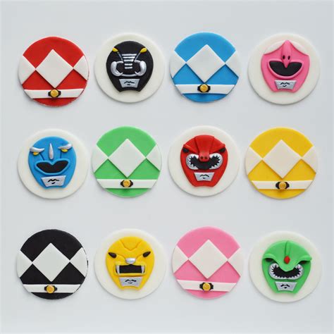 Find great deals on ebay for power ranger cake toppers. power rangers fondant cupcake toppers | Power ranger ...