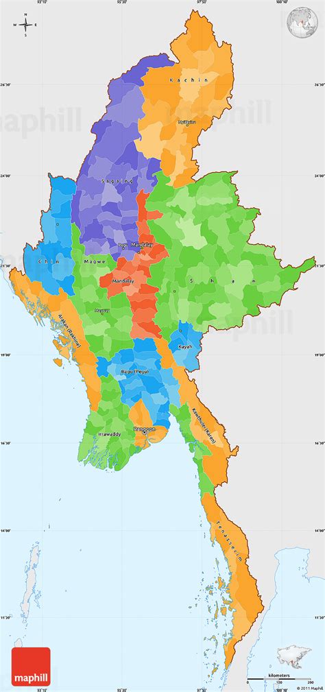 High Resolution Myanmar Map Hd Thingrewa