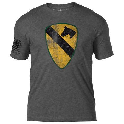 Army 1st Cavalry Distressed 762 Design Battlespace Mens T Shirt