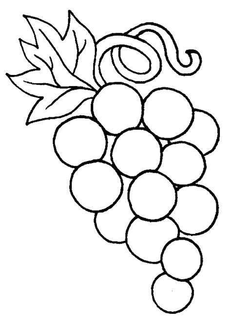 Free Grapes Coloring Pages Learn To Coloring