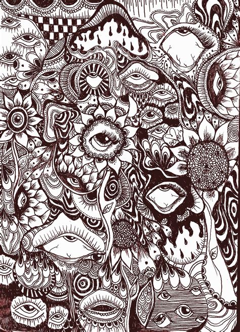 Best Ideas For Coloring Trippy Flower Coloring Pages