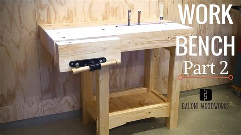 Woodworking Workbench Build Part 2 Youtube