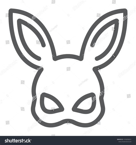 sex rabbit mask line icon sex stock vector royalty free 1576050031 shutterstock