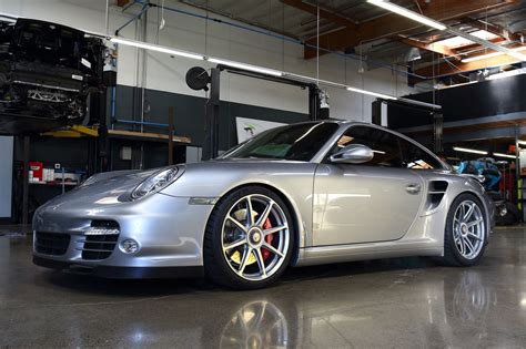 Porsche 911 Turbo 997 Silver Forgeline Ge1 Wheel Wheel Front