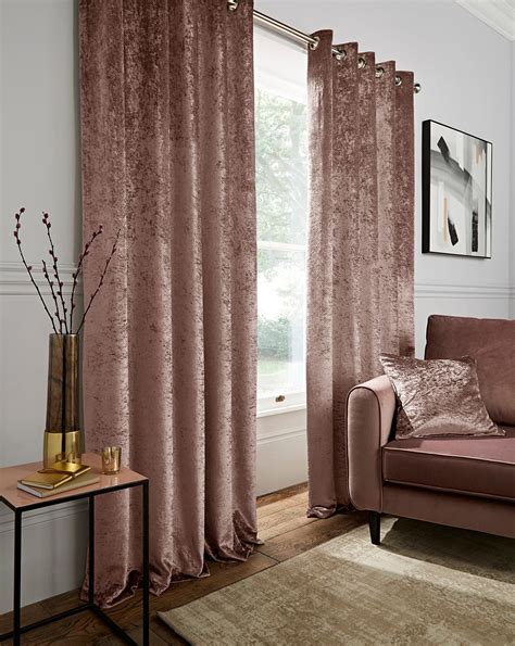 Crushed Velvet Eyelet Curtains Simply Be