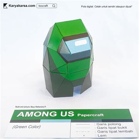 Among Us Transformable 12 Color Papercraft Impostor And Dead Body Mode