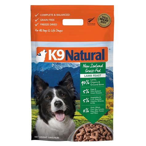 Their instinct raw line of foods. K9 Natural Lamb Feast Raw Freeze-Dried Dog Food, 4 lb ...