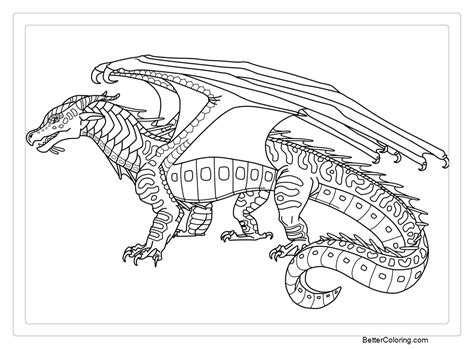 Printable Wings Of Fire Coloring Pages - Printable Templates