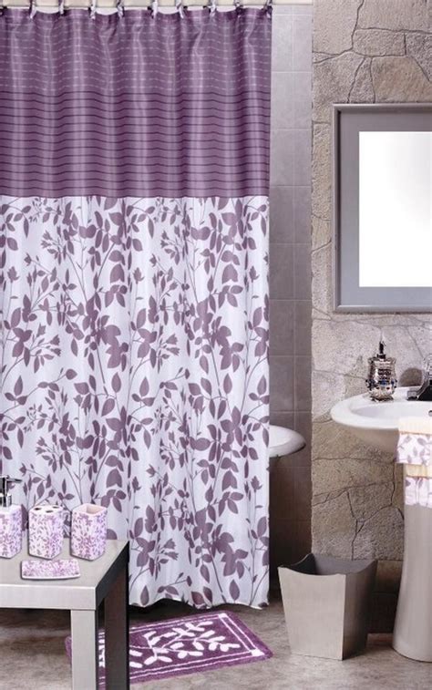 Maybe you would like to learn more about one of these? Pin by Cazy Peahen on Purple Bathroom | Fabric shower ...