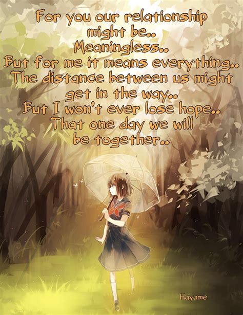 Pin By Hayame On Quotes With Anime Pictures The Distance Between Us