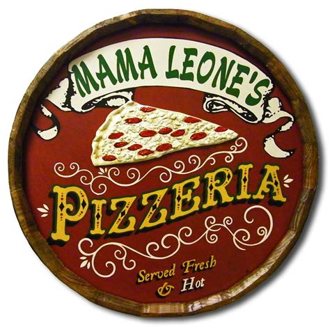 Vintage Pizzeria Quarter Barrel Sign Personalized Northwest Ts