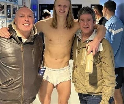 Erling Haaland Poses In VERY Brief Underwear After Man City Win