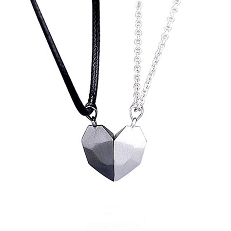 Buy 1 Pair Magnetic Matching Necklace For Couples Magnetic Heart