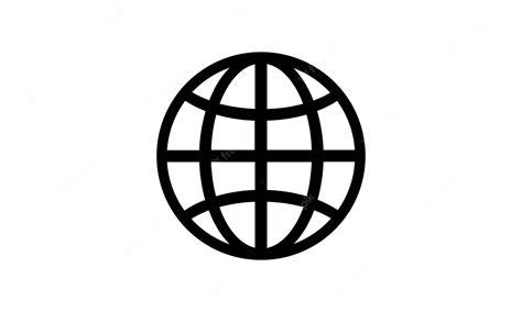 Premium Vector Globe Icon Vector World Wide Web Symbol Icon