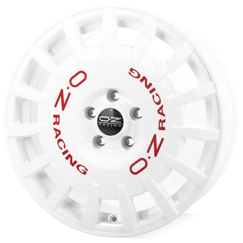 Oz Rally Racing Race White Red Lettering