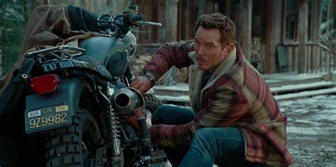 Triumph Motorcycle Of Chris Pratt As Owen Grady In Jurassic World Dominion 2022
