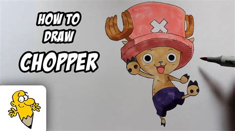 How To Draw Tony Chopper One Piece Drawing Tutorial Youtube