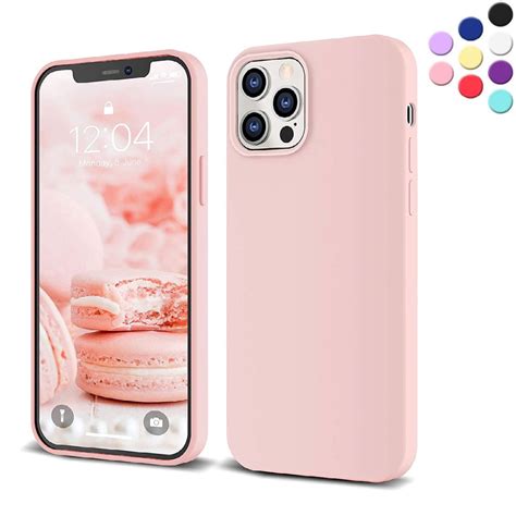 Silicone Case For Iphone 12 Pro Max {shock Absorbent Raised Edge Protection Compatible With