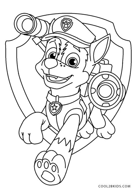 Paw Patrol Printables Chase Paw Patrol Coloring Book Compilation