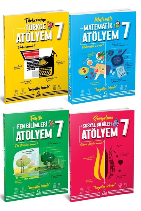 Arı Yayıncılık Akıllı Atölyem 7 Sınıf Set Türkçe Matematik Fen Sosyal