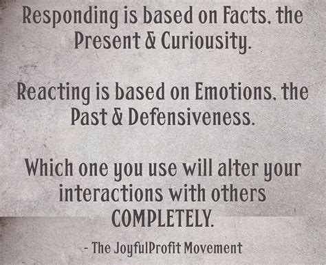 Reacting vs Responding | Manipulative people quotes, React quotes ...