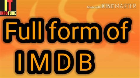 Full Form Of Imdb What Is Imdb Youtube