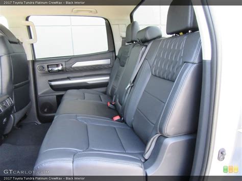 Black Interior Rear Seat For The 2017 Toyota Tundra Platinum Crewmax