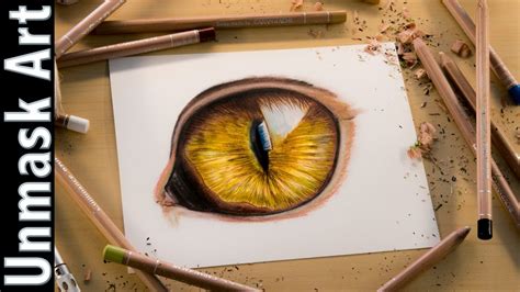 Cat Eye Colored Pencil Drawing Time Lapse Youtube