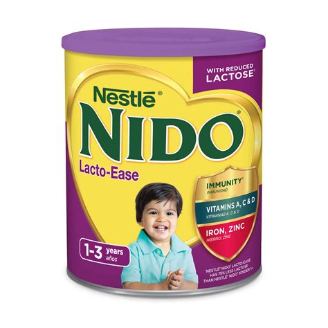 Nestle Nido Lacto Ease Whole Milk Powder 176 Lb Canister