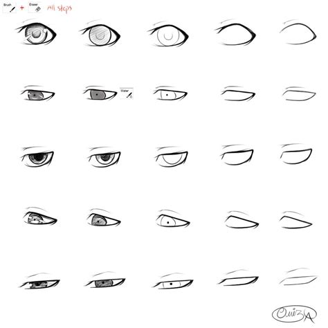 How To Draw Anime Eyes Anime Eye Drawing Eye Drawing Tutorials