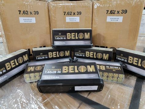 belom 7 62x39mm 123 grain brass fmj 480 rounds per case not just ammo