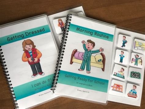 Morning Routine And Getting Dressed Interactiveadapted Books Etsy