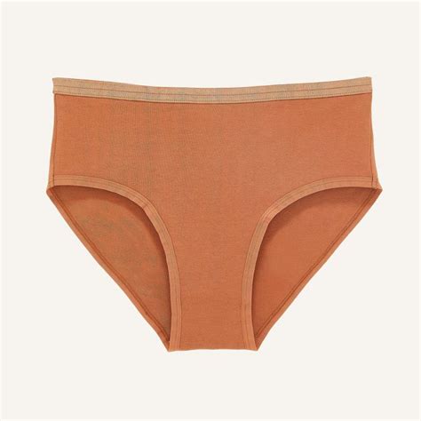 Organic Cotton Underwear Nude Color For Brown Skin Low Rise Bikini