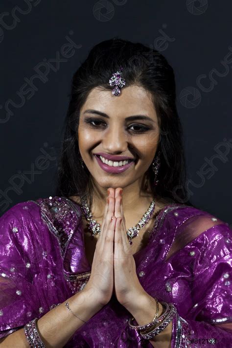 Portrait Of Smiling Beautiful Indian Girl Stock Photo 812193 Crushpixel