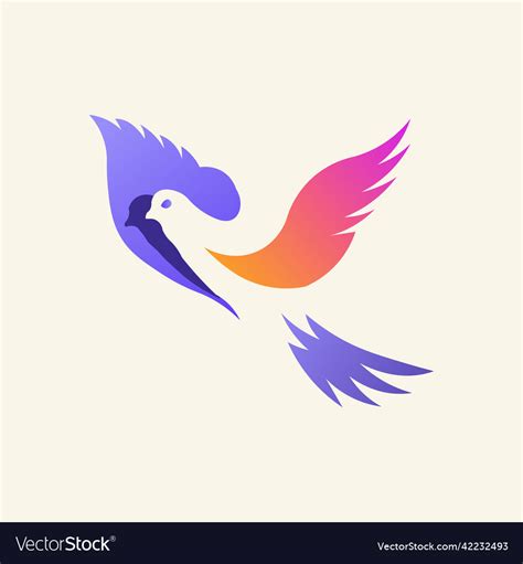 Creative Bird Logo Template Design Royalty Free Vector Image