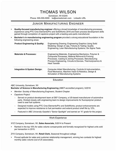 19 Entry Level Mechanical Engineering Resume That You Can Imitate