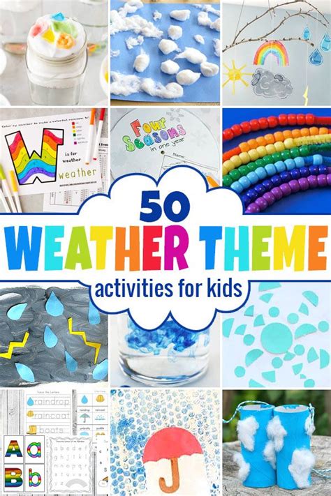 Weather Theme Activities For Kids Artofit