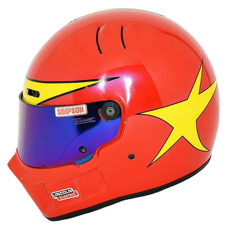 1993 John Myers Nhra Pro Stock Motorcycle Race Worn Helmet Racing