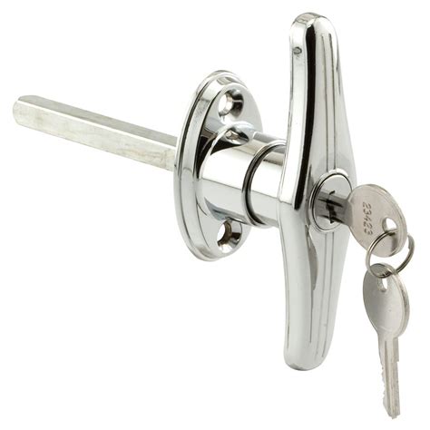 The main purpose of the doors of bathrooms, kitchens or even bedroom isn't security and they are not impassable without a key. Prime-Line T Locking Handle, Keyed, 5/16 inch. Square ...