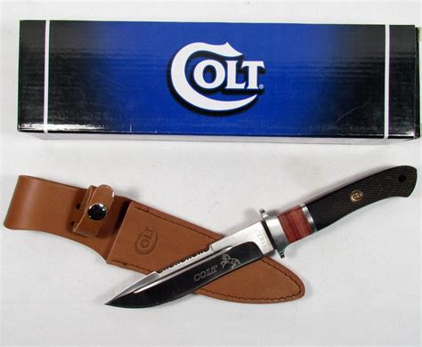 Colt 45 1911 Sawback Hunting Knife W Sheath