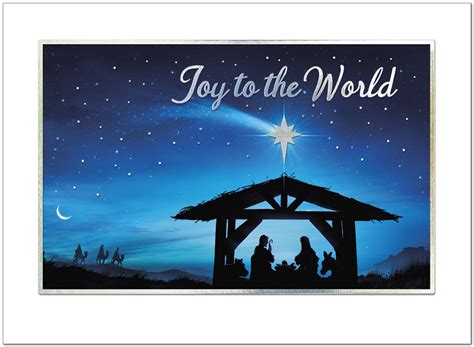 Joy To The World Christmas Card Business Christmas Cards Posty Cards